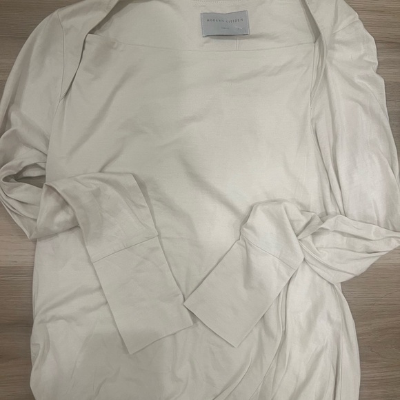 Modern Citizen Cream Long Sleeve Top - Picture 4 of 8